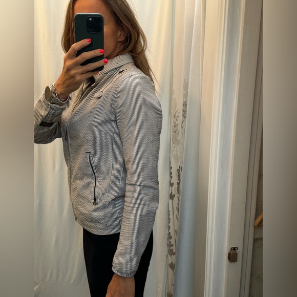 G-star sport jacket white/grey stripe - Picture 2 of 6